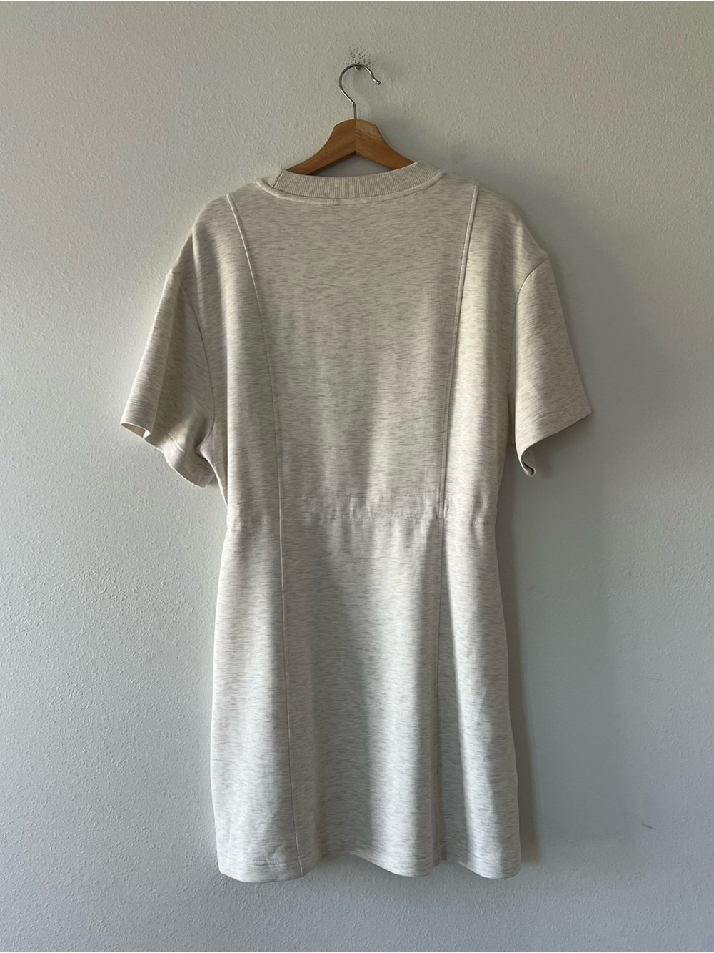 VARLEY | Doublesoft Maple Dress in Ivory Marl | L - Picture 5 of 5